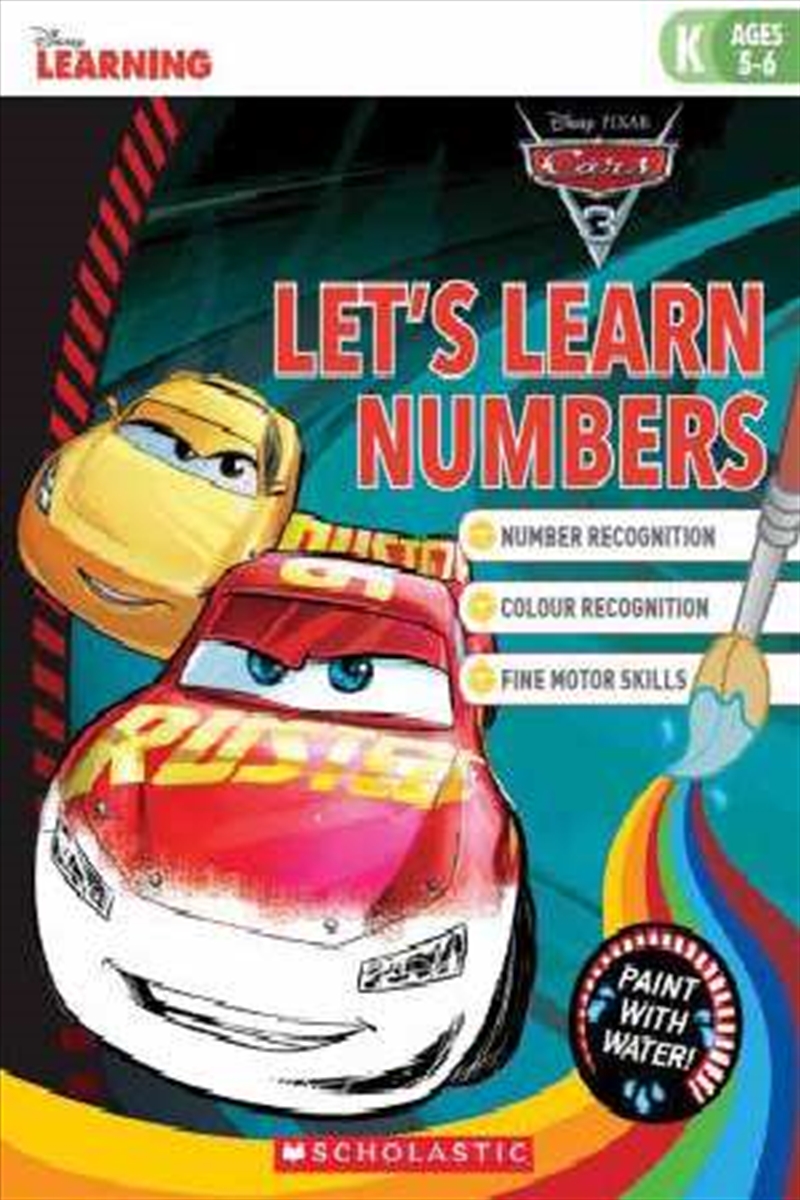 Buy Disney Learning: Cars 3 Let's Learn Numbers Paint with Water by ...