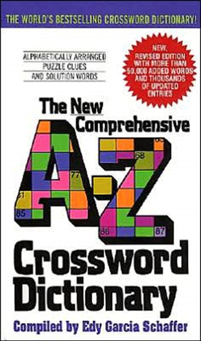 New Comprehensive A-z Crossword Dictionary/Product Detail/Adults Activity Books