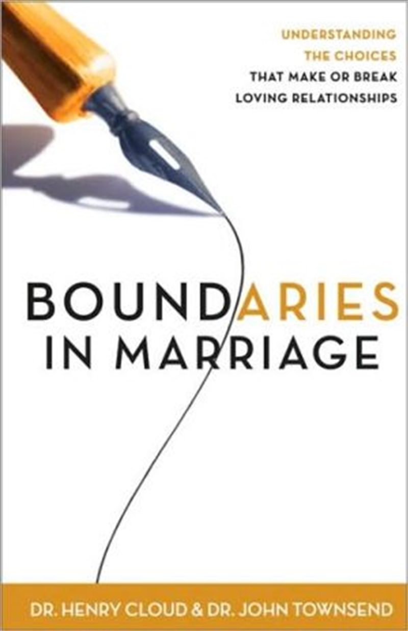 Boundaries In Marriage/Product Detail/Reading