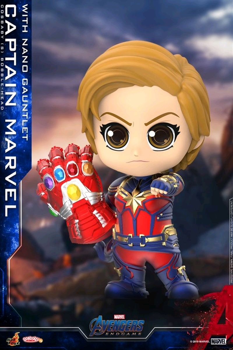 Avengers 4: Endgame - Captain Marvel Nano Gauntlet Cosbaby/Product Detail/Figurines