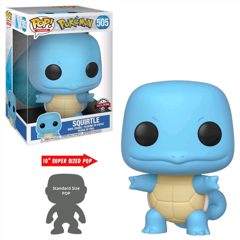 Pokemon - Squirtle 10" US Exclusive Pop! Vinyl [RS]/Product Detail/TV