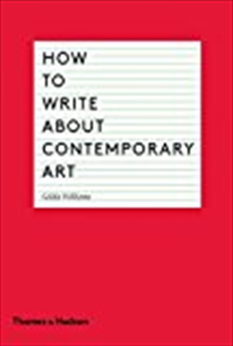 How To Write About Contemporary Art/Product Detail/Reading