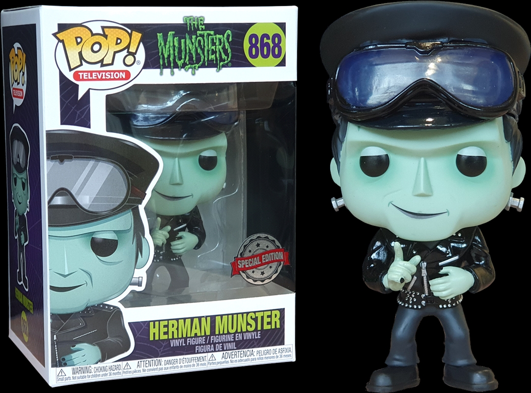 Munsters - Herman Biker US Exclusive Pop! Vinyl [RS]/Product Detail/TV