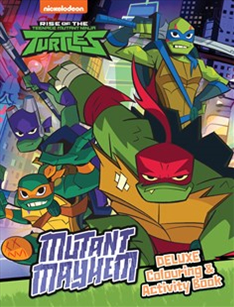 Rise of the Teenage Mutant Ninja Turtles Mutant Mayhem Deluxe Colouring Book/Product Detail/Kids Colouring