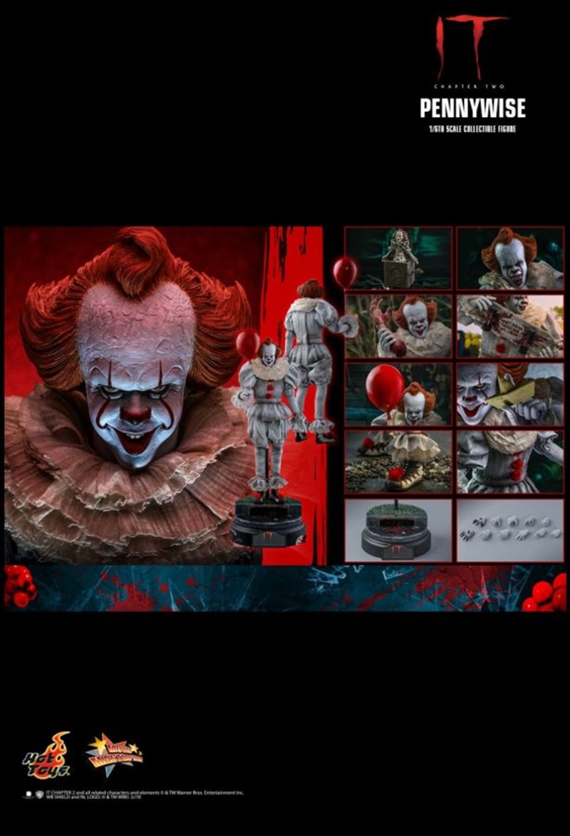 It: Chapter 2 - Pennywise with Balloon 1:6 Scale 12" Action Figure | Merchandise
