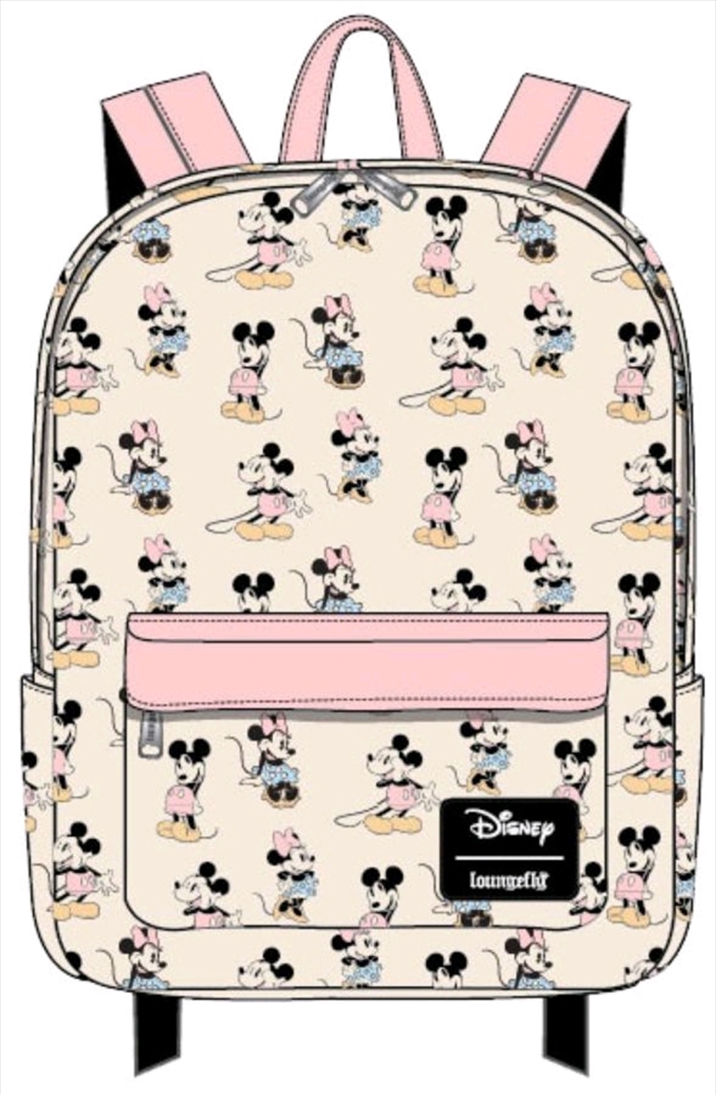 Loungefly - Mickey Mouse - Mickey & Minnie Pastel Backpack/Product Detail/Bags