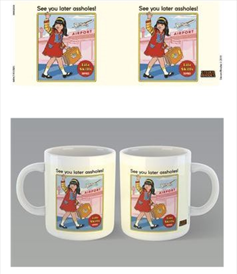 Tazza In Ceramica Steven Rhodes 'See You Later Assholes' – 315 Ml (11oz) – Regalo Ufficiale
