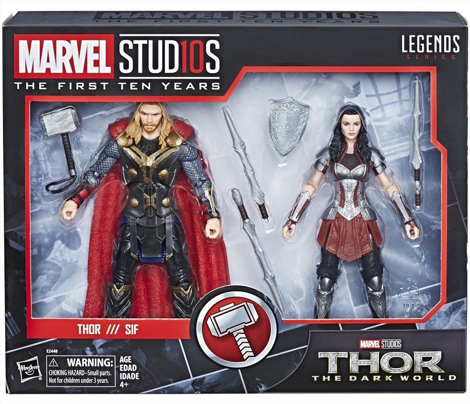 Marvel Studios: The First Ten Years Thor: The Dark World Thor and Sif/Product Detail/Figurines