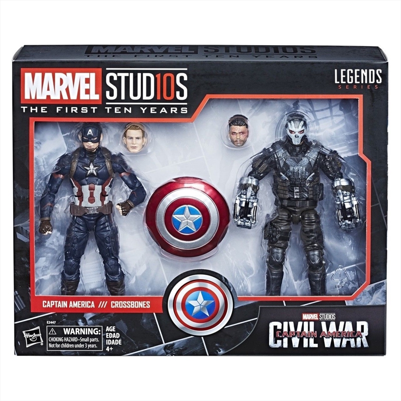 Marvel Legends MCU 10th Ann. Captain America and Crossbones Action Figures/Product Detail/Figurines
