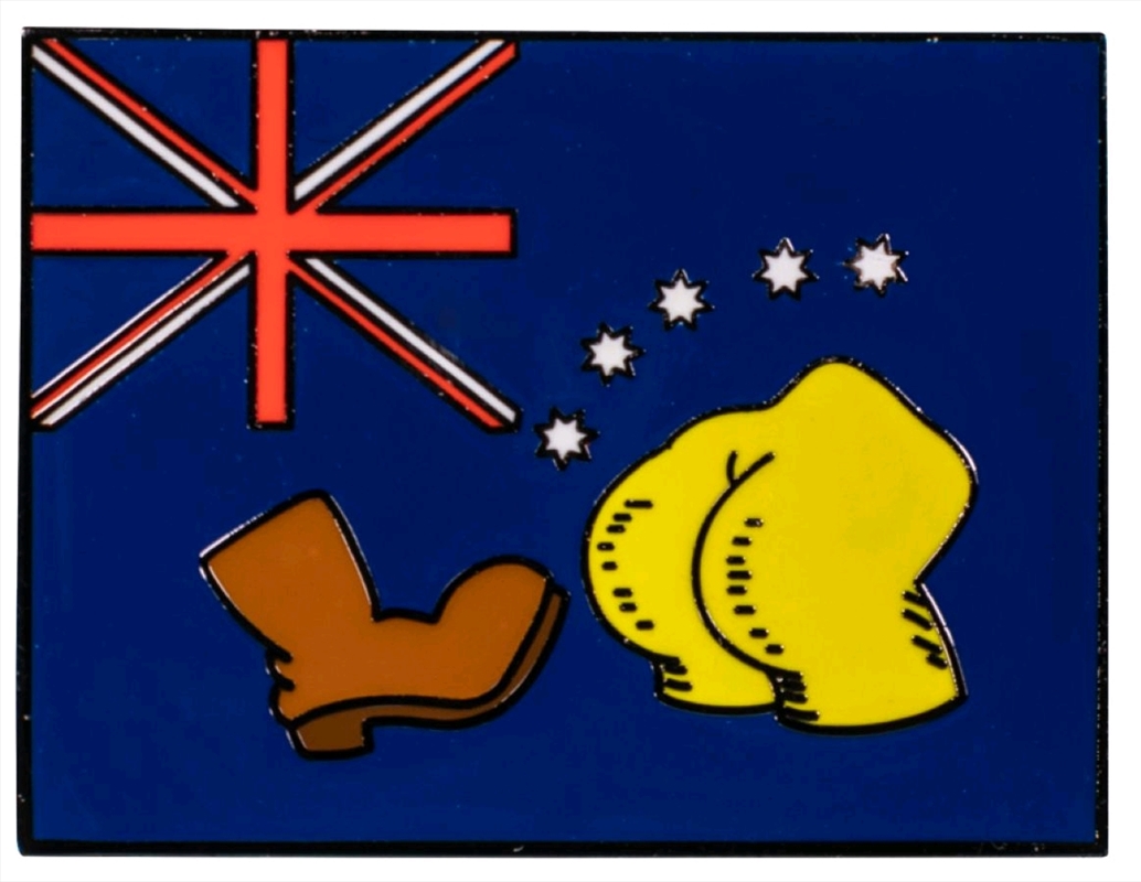 Simpsons - Bart vs Australia Flag Enamel Pin | Merchandise