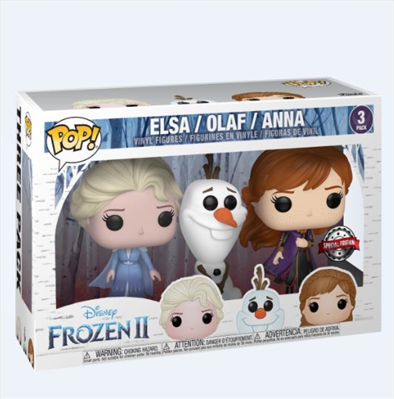 Frozen 2 - Anna, Elsa and Olaf Pop! 3pk/Product Detail/Movies