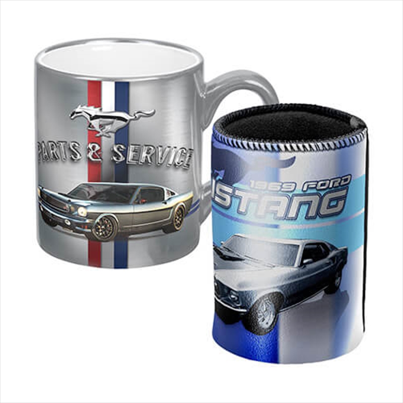 Ford Mustang Metal Mug And Can Cooler/Product Detail/Coolers & Accessories