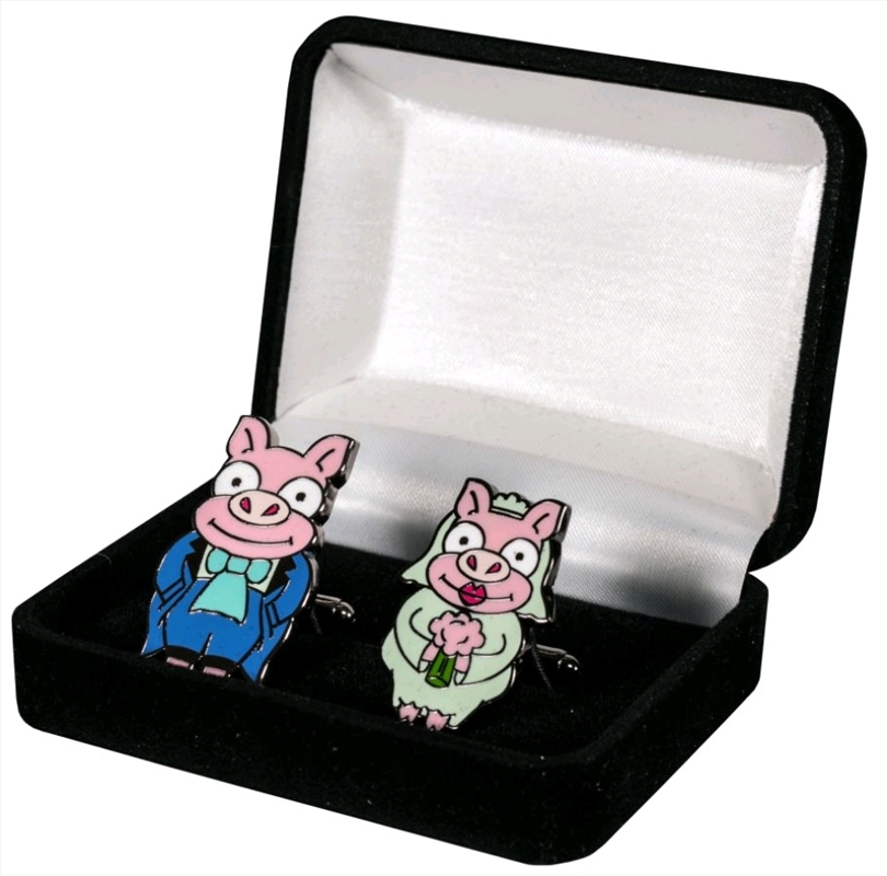The Simpsons - Pig Bride & Groom Cufflinks Replica/Product Detail/Jewellery