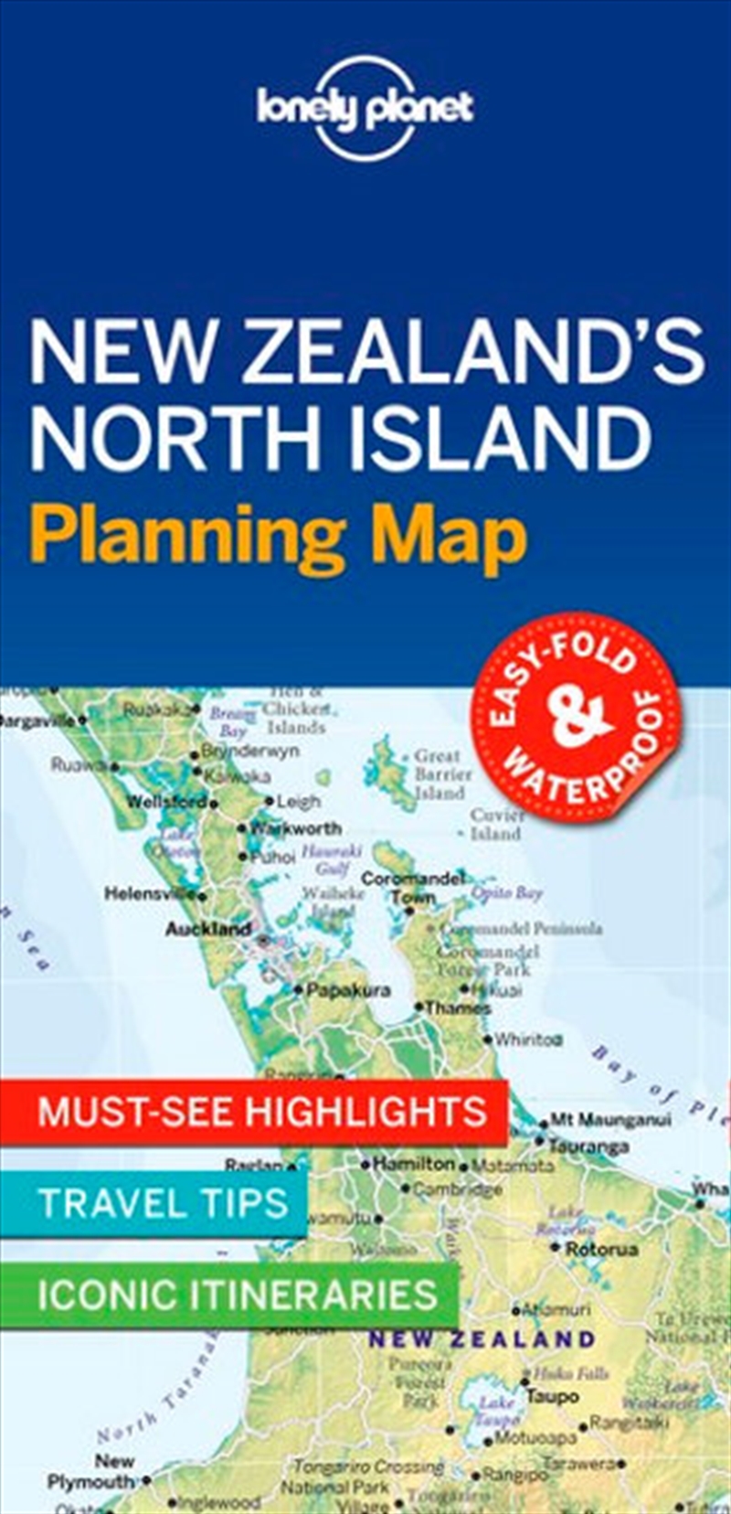 Buy Lonely New Zealand's North Island Map Online