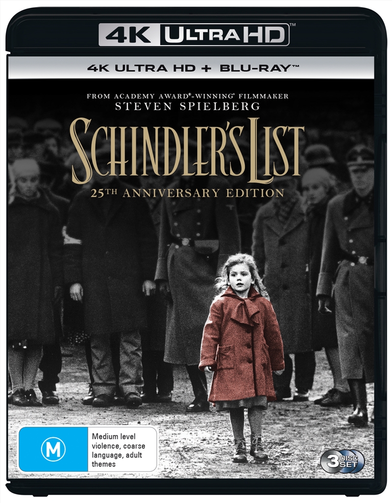 Buy Schindler's List on Blu Ray & 4K UHD | Sanity