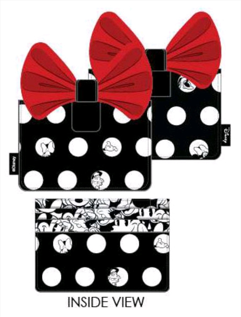 Loungefly - Mickey Mouse - Minnie Big Red Bow Card Holder/Product Detail/Wallets