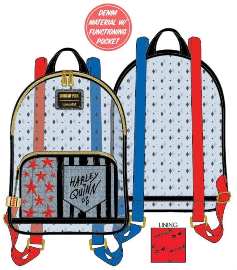 Loungefly - Birds of Prey - Harley Clear Mini Backpack/Product Detail/Bags