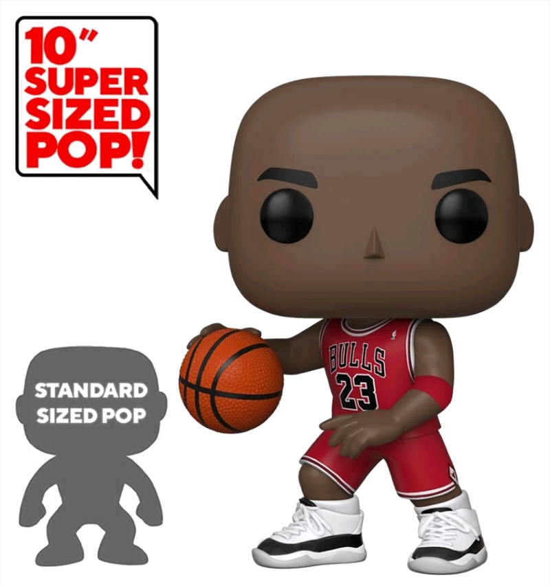 NBA: Bulls - Michael Jordan Red Jersey US Exclusive 10" Pop! Vinyl | Pop Vinyl