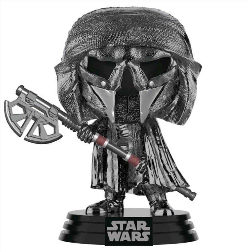 Star Wars - Knight of Ren Axe Episode IX Rise of Skywalker Hematite Chrome Pop! Vinyl/Product Detail/Movies