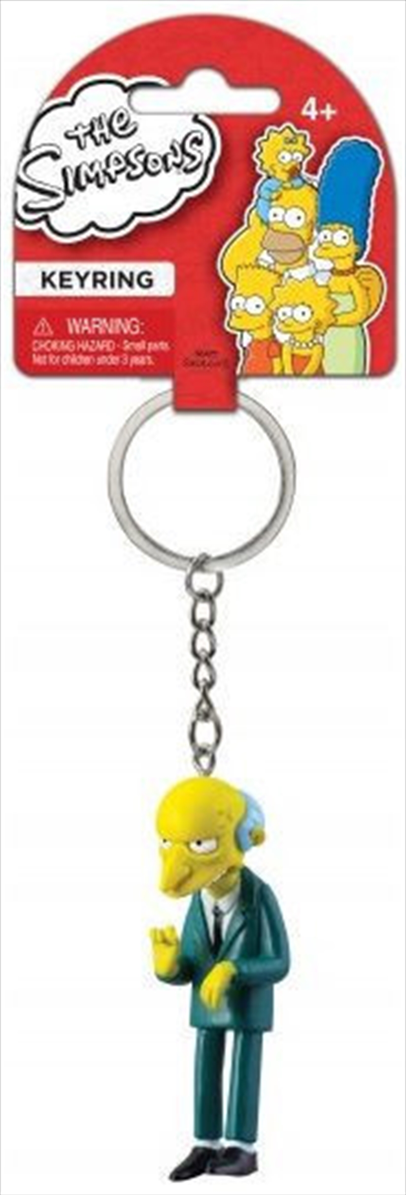 Keyring PVC Figural The Simpsons Montgomery Burns | Accessories