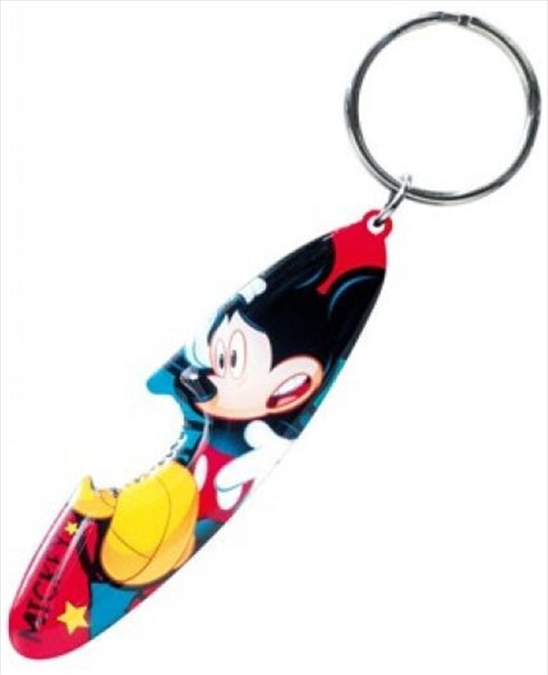Keyring Pewter Bottle Opener Mickey Mouse Surfboard | Accessories