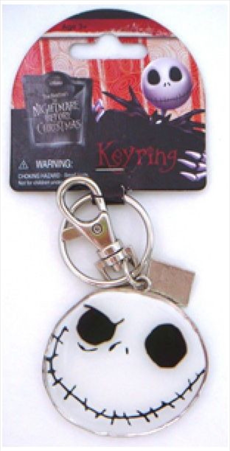 Keyring Pewter Two Sided Coloured A Nightmare Before Christmas Jack Skellington/Product Detail/Keyrings
