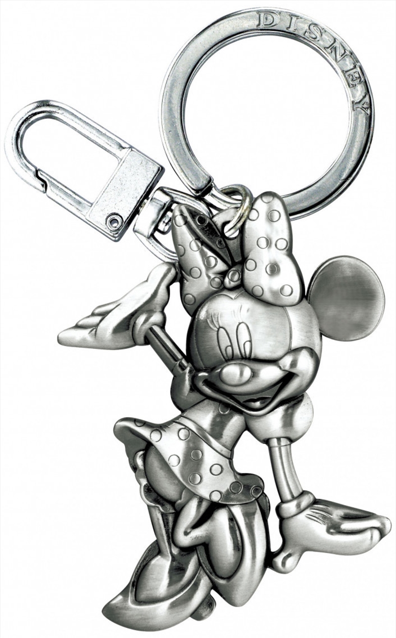 Keyring Pewter Minnie Mouse Waving/Product Detail/Keyrings