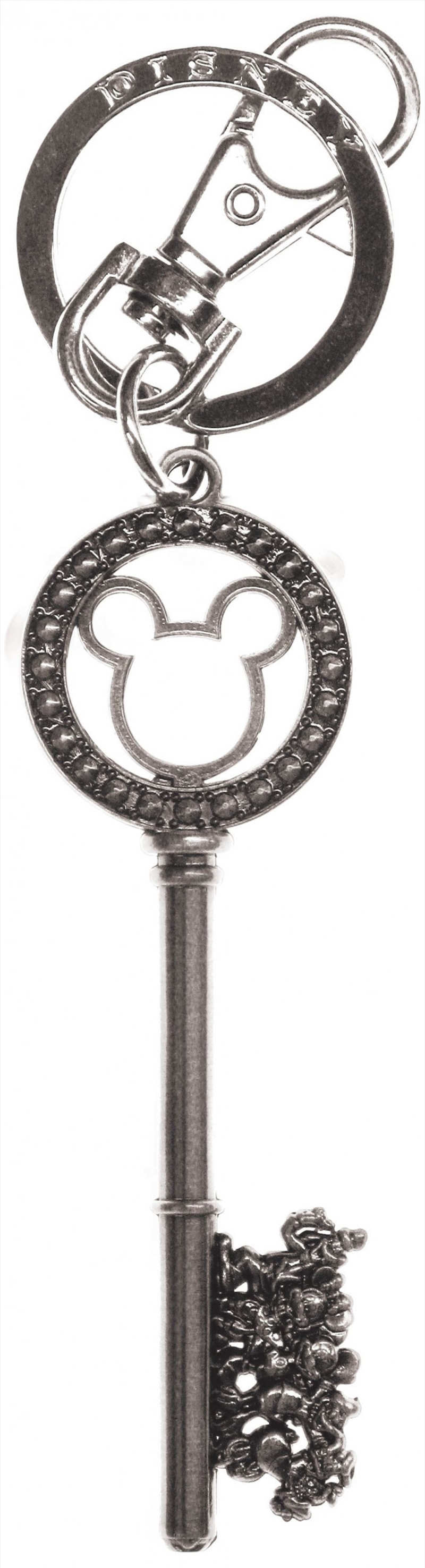 Keyring Pewter Disney Master Key with Gem Beads (Silver)/Product Detail/Keyrings
