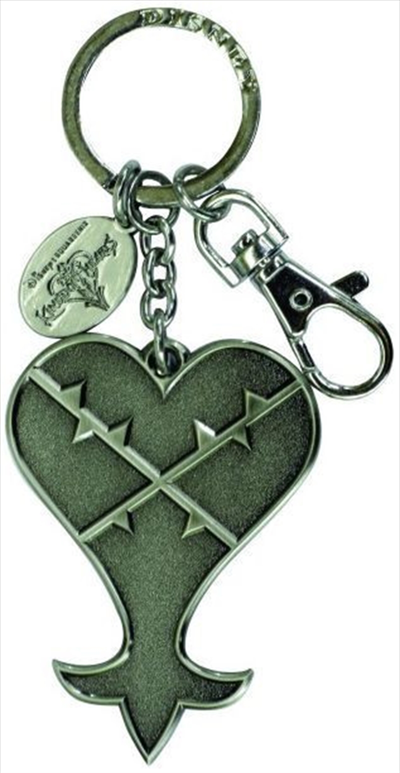 Keyring Pewter Kingdom Hearts Logo Heartless Logo/Product Detail/Keyrings