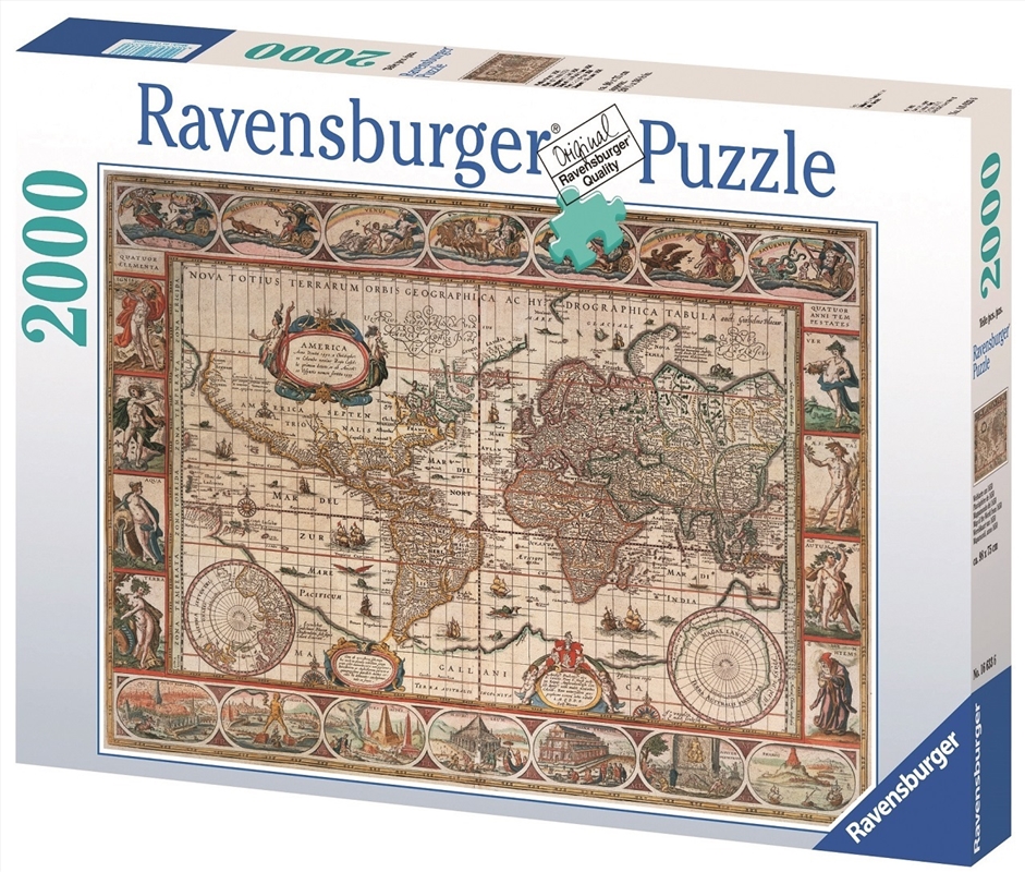 Ravensburger - 2000pc Map of World From 1650 Jigsaw Puzzle/Product Detail/Education and Kids