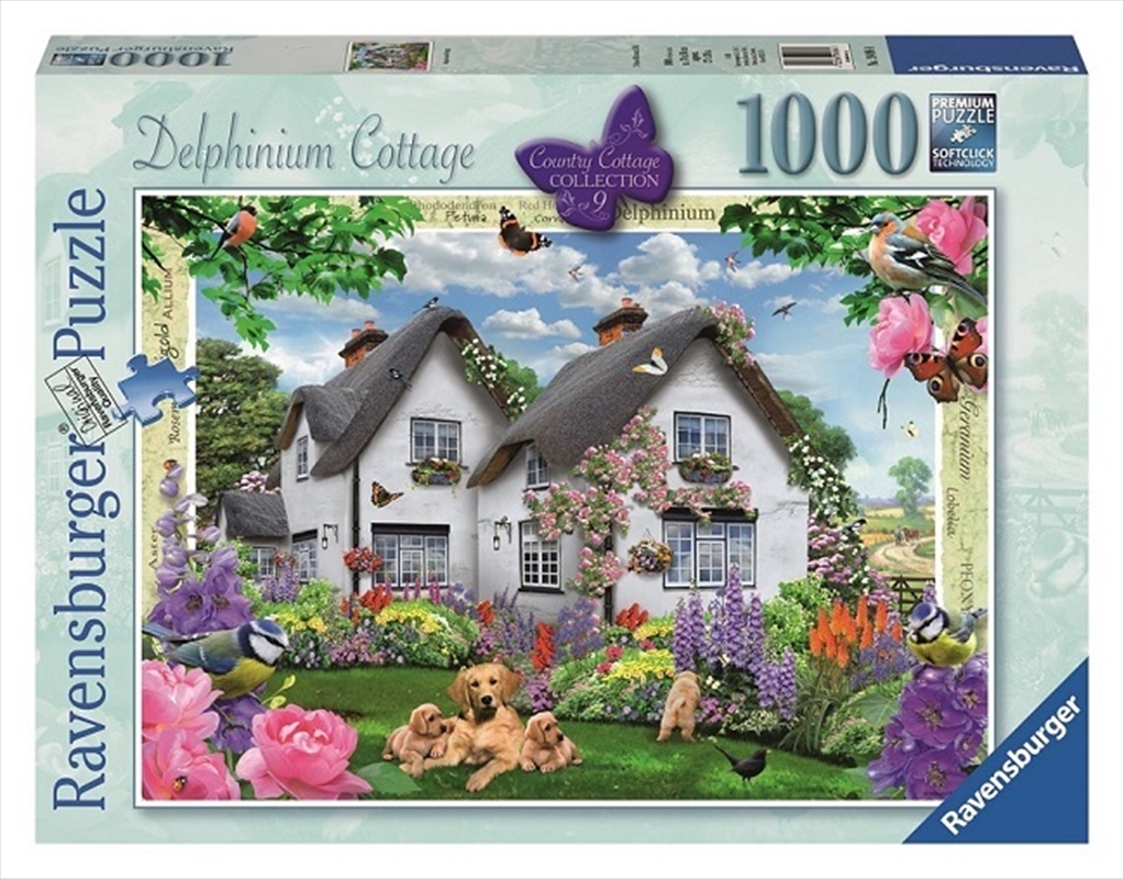 Ravensburger - 1000pc Delphinium Country Cottage Jigsaw Puzzle/Product Detail/Art and Icons