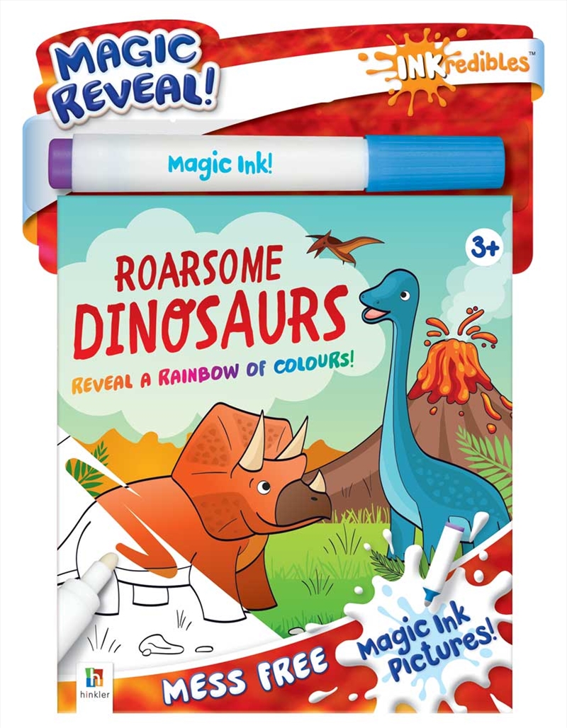 Inkredibles Magic Ink Pictures: Roarsome Dinosaurs | Paperback Book