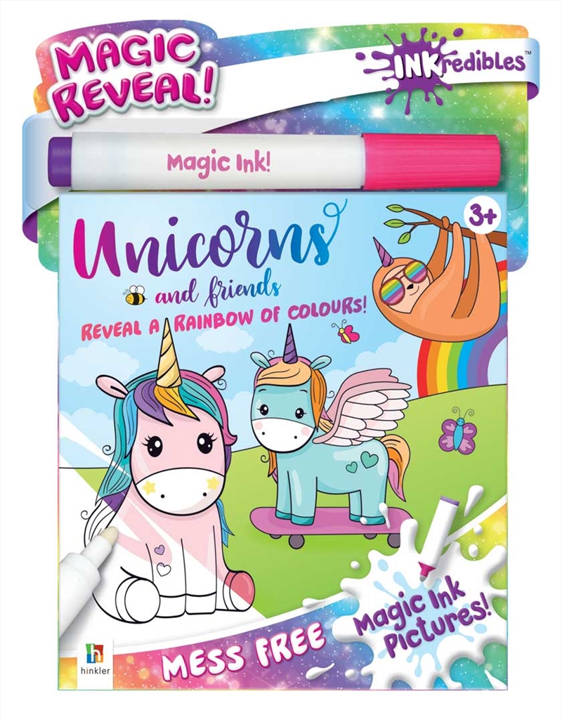 Inkredibles Magic Ink Pictures: Unicorns and More | Paperback Book