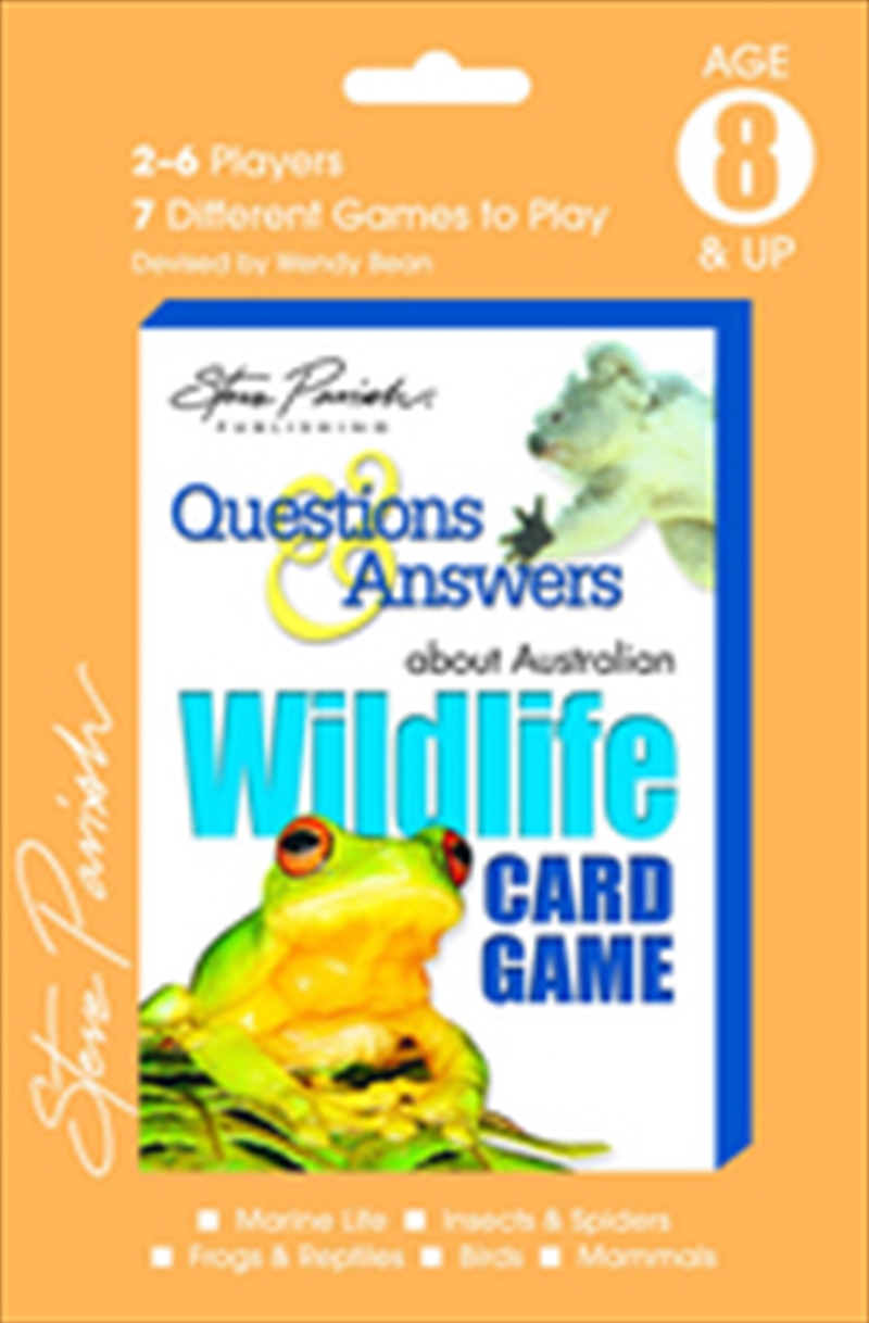 Aussie Code Card Game Questions Steve Parish: Questions & Answers - About Australian Wildlife Steve ...