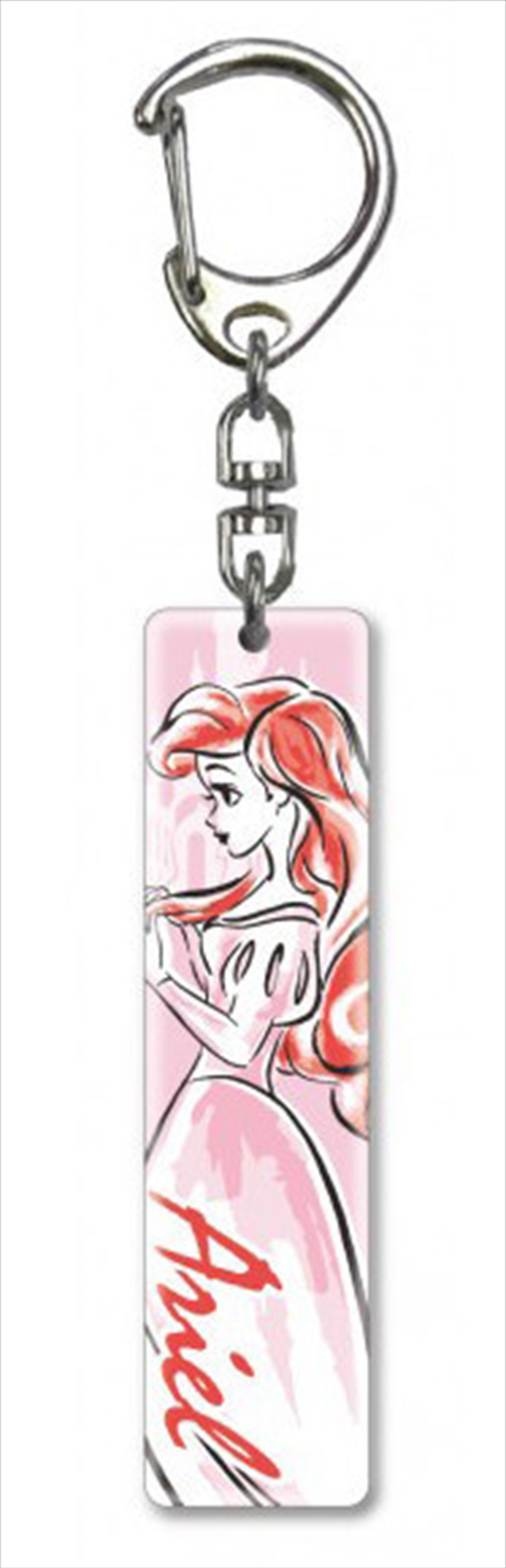Keyring Lucite Crystal Clear Princess The Little Mermaid Ariel/Product Detail/Keyrings