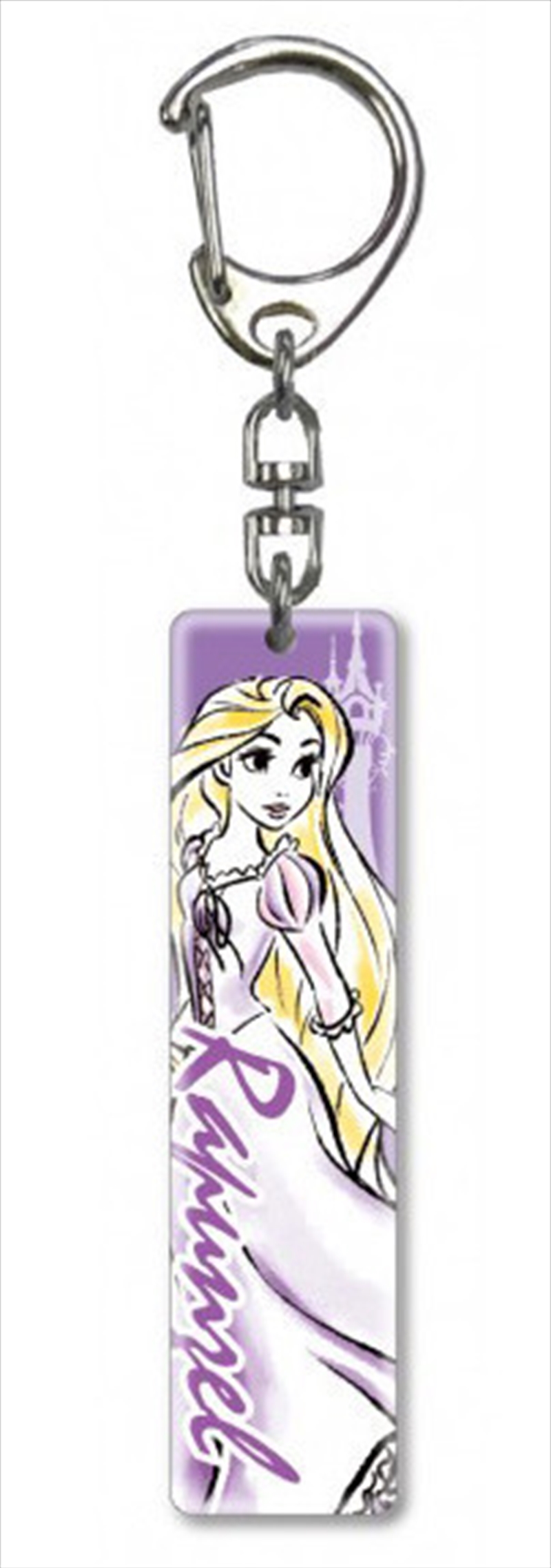 Keyring Lucite Crystal Clear Princess Rapunzel/Product Detail/Keyrings