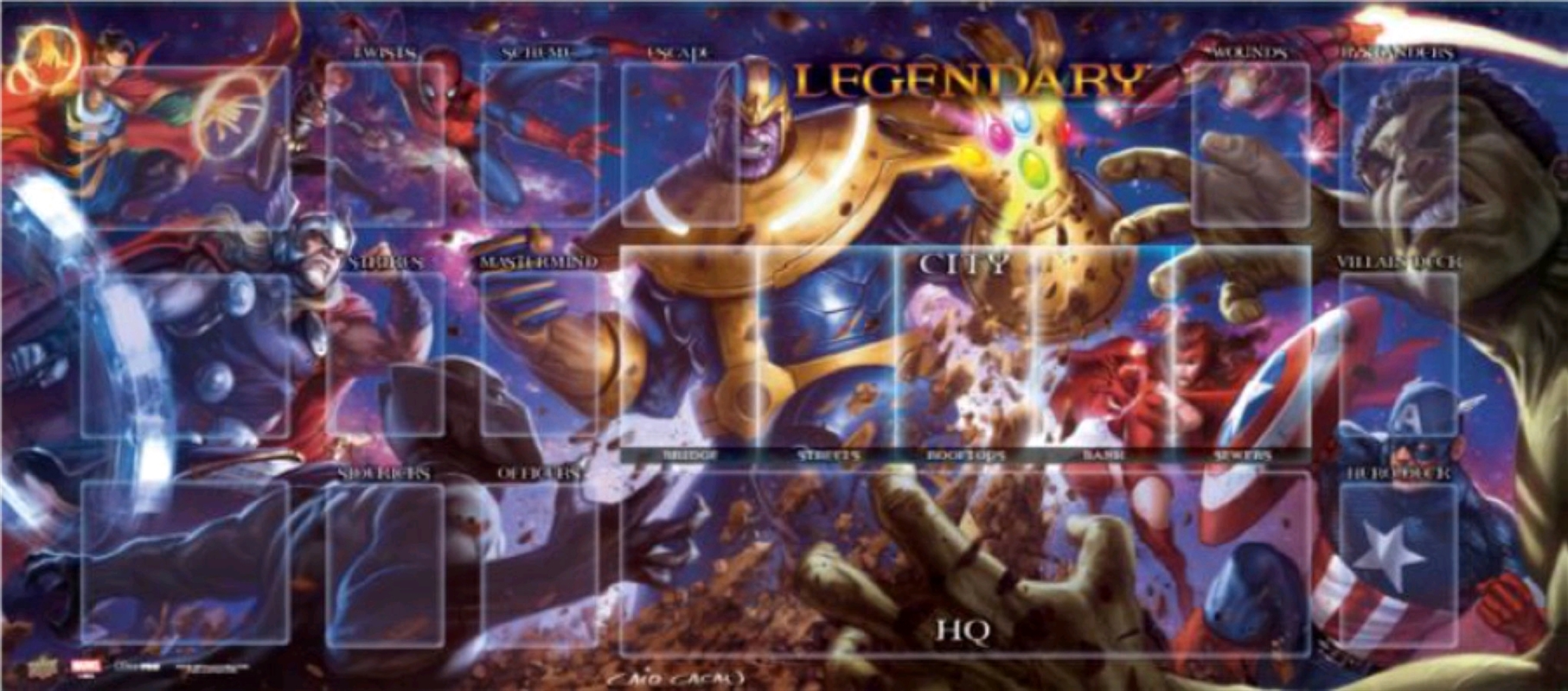 Marvel Legendary - Thanos vs Avengers Playmat/Product Detail/Card Games