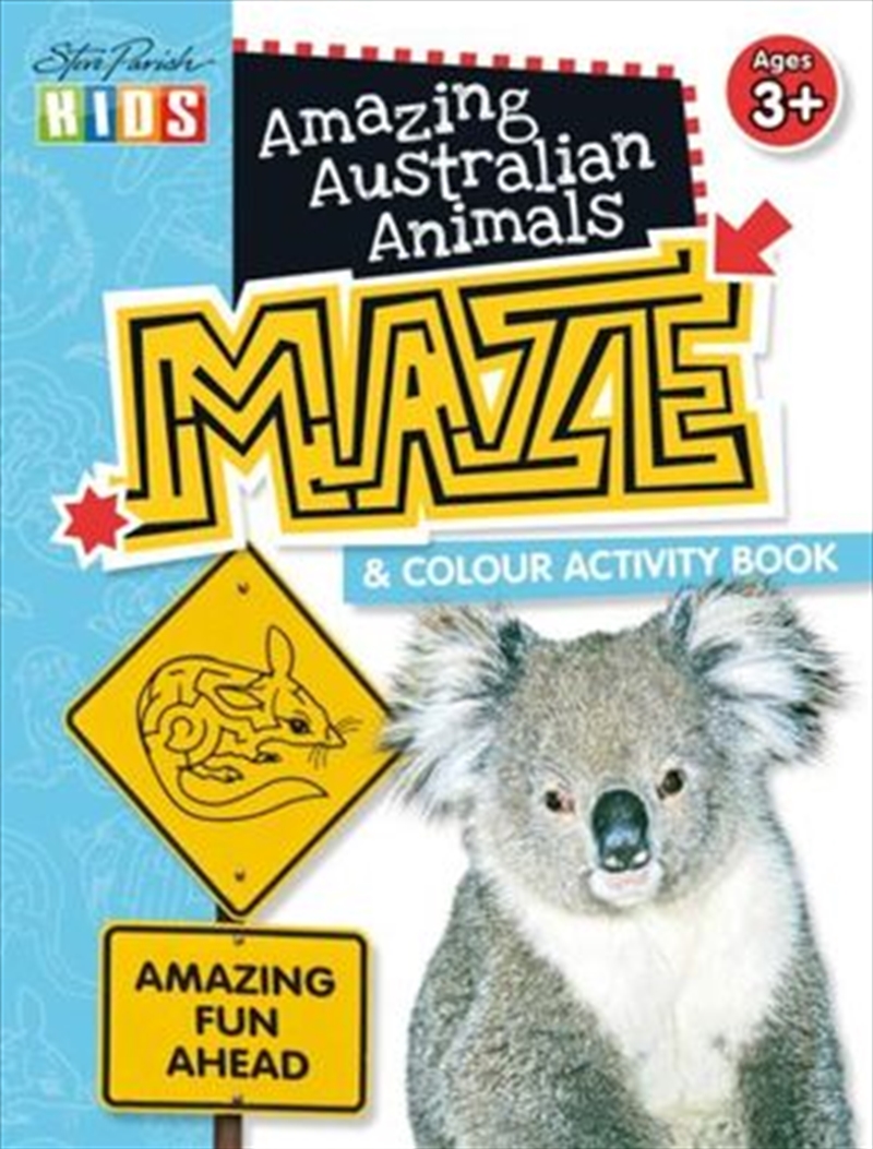 Steve Parish Amazing Australian Activity Book: Maze & Colour/Product Detail/Kids Activity Books
