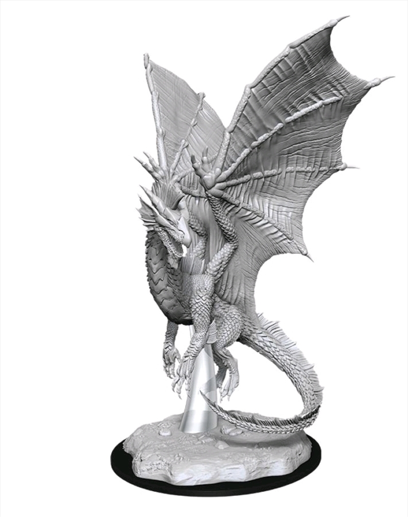 Dungeons & Dragons - Nolzur’s Marvelous Unpainted Minis: Young Silver Dragon/Product Detail/RPG Games