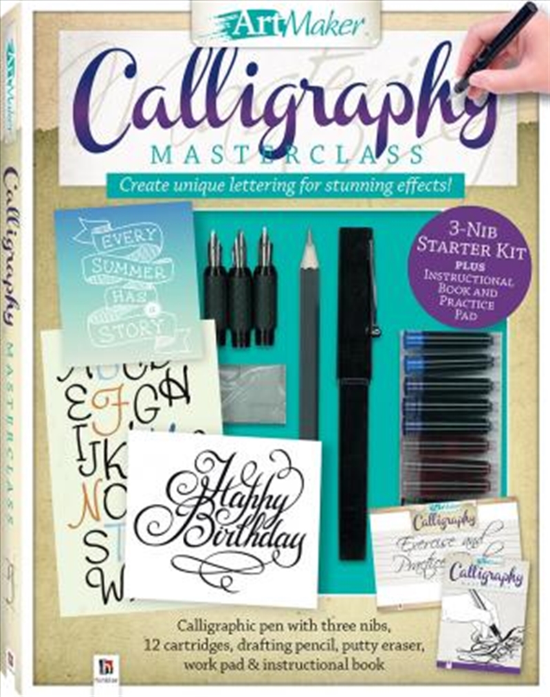 Art Maker Calligraphy Masterclass Kit (portrait)/Product Detail/Colouring