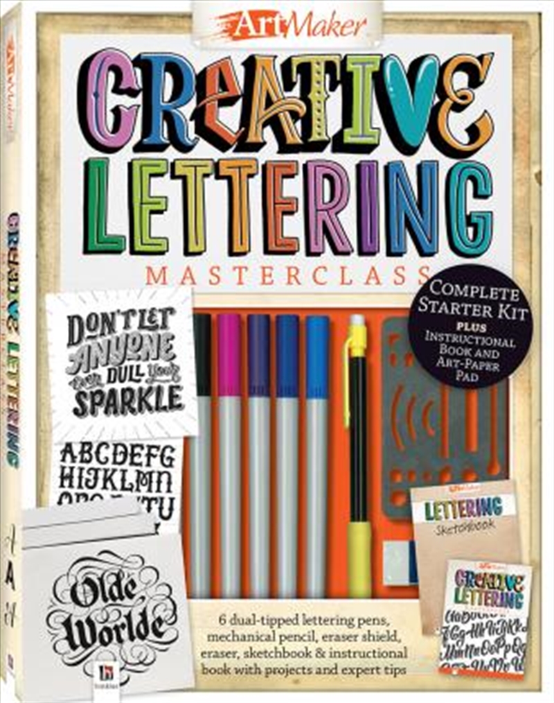 Art Maker Creative Lettering Masterclass Kit (portrait)/Product Detail/Colouring