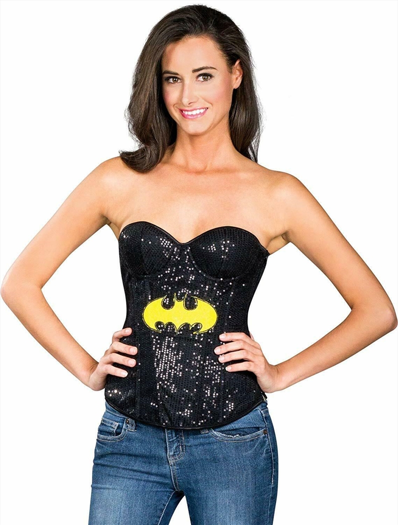 Batgirl Sequin Corset: Size Small/Product Detail/Costumes