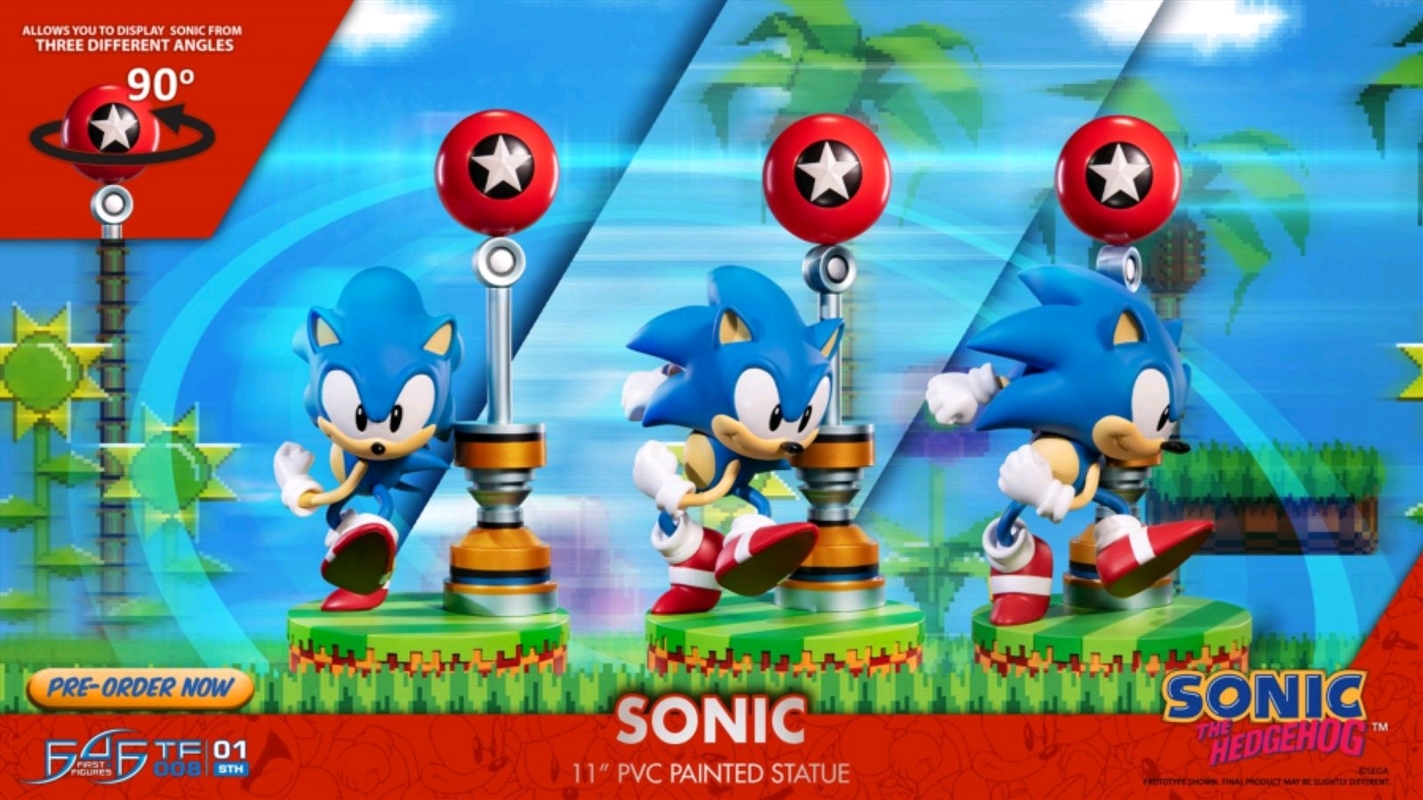 Sonic the Hedgehog - Sonic 11" PVC Statue/Product Detail/Statues