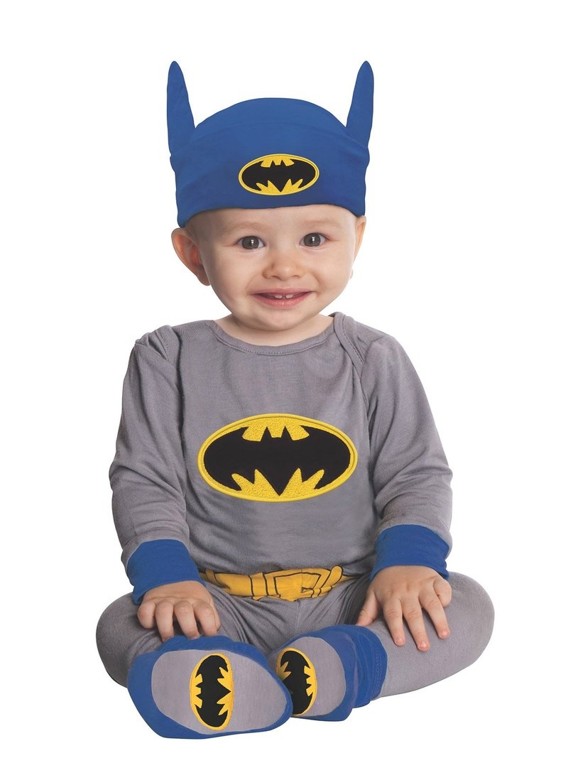 Justice League Batman Onesie Grey/Blue: 6-12M/Product Detail/Costumes