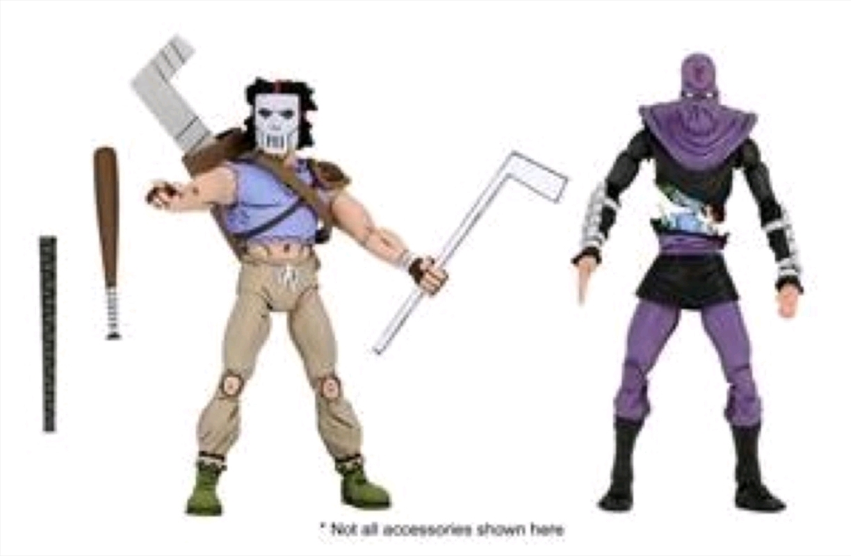 Teenage Mutant Ninja Turtles - Cartoon Casey Jones & Foot Soldier 7" Action Figure 2-pack/Product Detail/Figurines