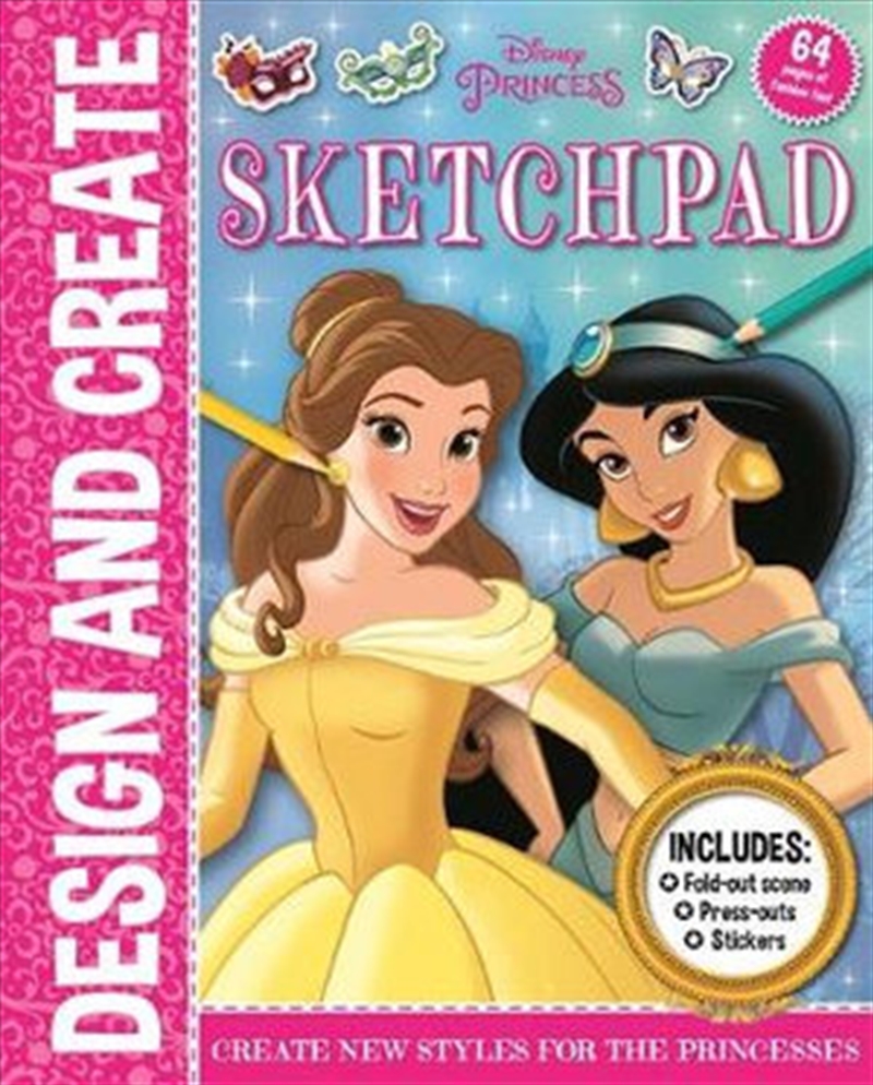 Disney Princess : Design and Create Sketchpad/Product Detail/General Fiction Books