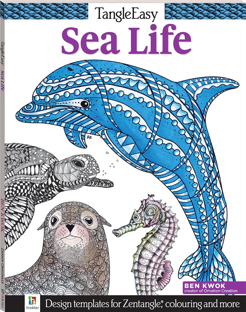 Tangle Easy: Sea Life | Colouring Book