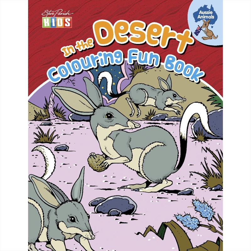 Steve Parish Colouring fun book: In the Desert | Paperback Book