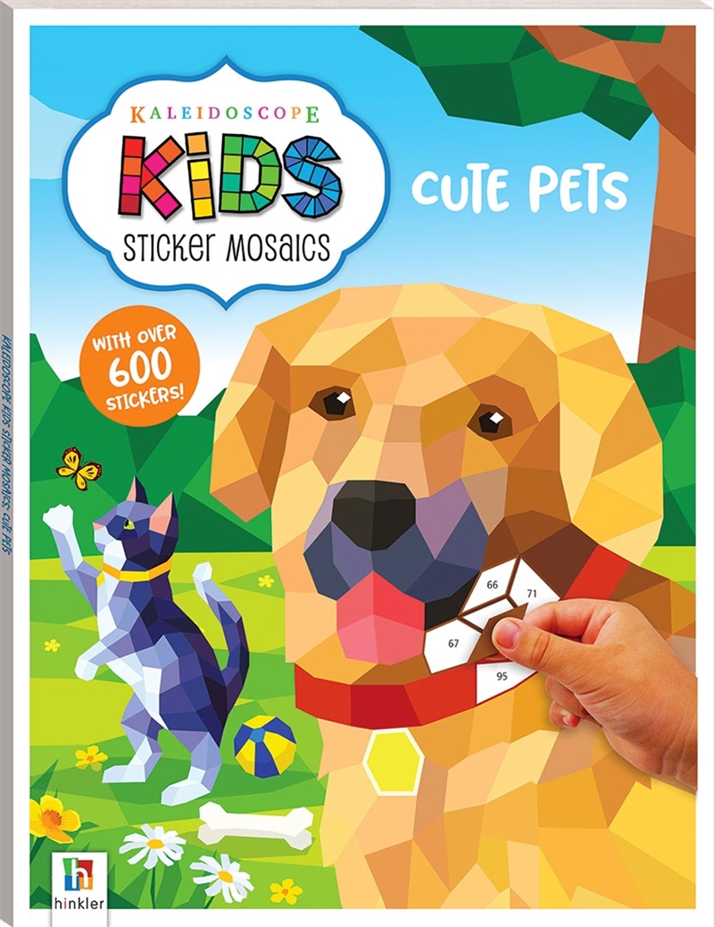 Kaleidoscope Kids Sticker Mosaics: Cute Pets | Paperback Book