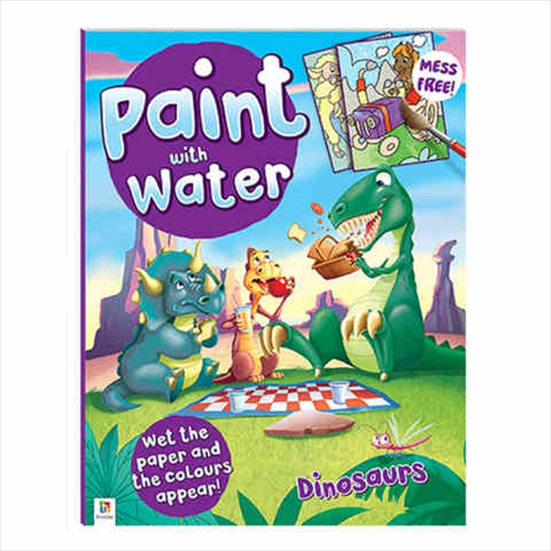 Paint With Water: Dinosaurs | Paperback Book